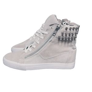 Betsy Johnson NXTLVL Women LeatherLace Up Zip Up Spike Stud Skull Lined …